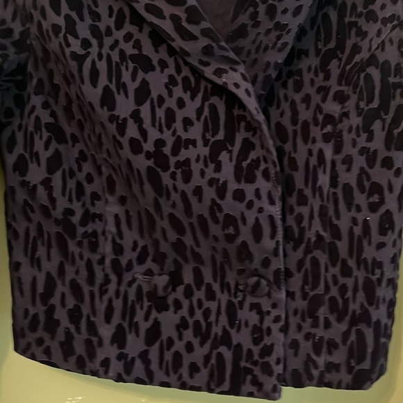 NWOT RACHEL Rachel Roy Cropped Leopard-Print Jacket - Picture 6 of 8
